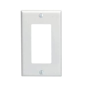 Can replace a standard wall switch (neutral required). Leviton Decora 1-Gang Wall Plate, White-R52-80401-00W - The Home Depot