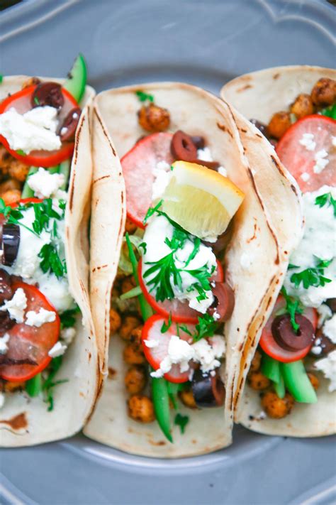 Veggie Chickpea Tacos Chickpea Tacos Plantbased Recipes Meatless
