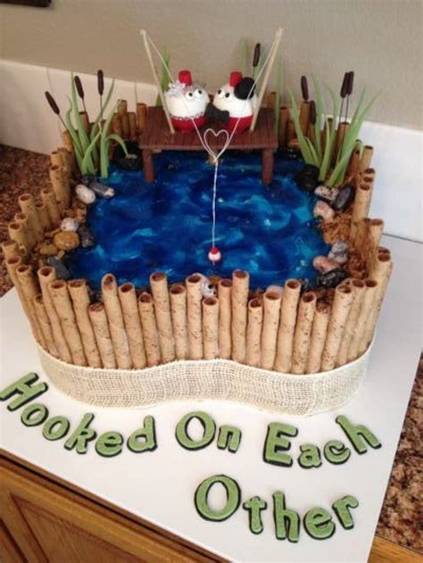 Fishing Groom S Cake For Our Son Grooms Cake Fishing Fishing Wedding