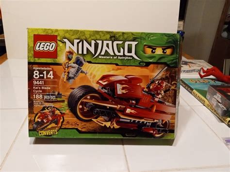 Lego Ninjago Kais Blade Cycle 9441 Box Manual And Parts Only