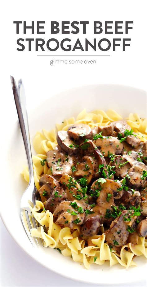 Classic beef stroganoff with no shortcuts means beef tenderloin cooked in butter, onions, mushrooms, and sour cream, served over noodles. Pin on Recipes to Try