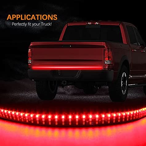 60” Led Triple Truck Tailgate Light Flexible Silicone Bar Strip