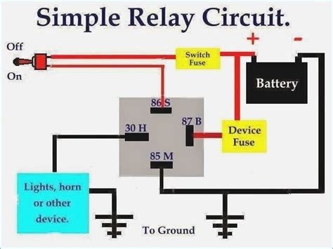 Automotive Relay Wiring Diagram Horn