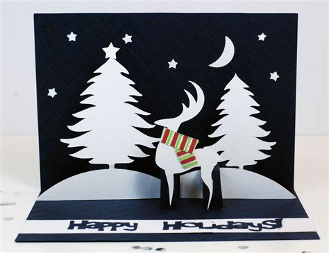 Diy Reindeer Christmas Pop Up Card
