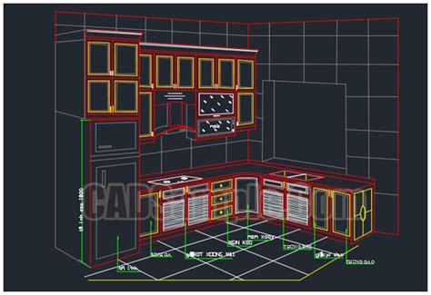 New Kitchen Cabinet Drawing Dwg