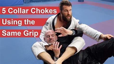 5 Different Collar Chokes From Back Mount Using The Same Grip Youtube
