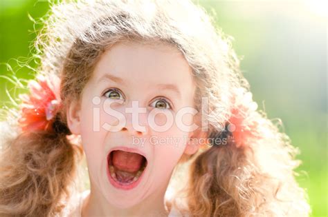 Surprised Beautiful Little Girl Stock Photo Royalty Free Freeimages
