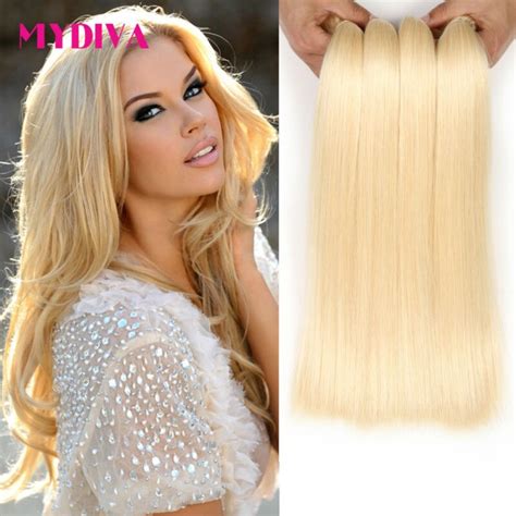 613 Blonde Virgin Hair Brazillian Straight Hair 4 Bundles