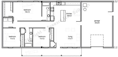 Two Bedroom Open Concept Barndominium Floor Plans Resnooze