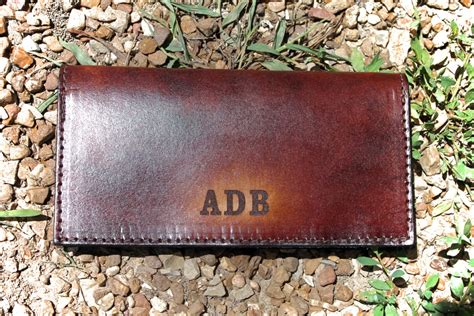 Personalized Checkbook Cover Leather By Millersleathershop On Etsy