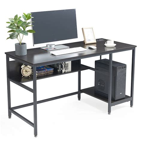 Buy Carrvas Computer Desk 55 Inch Rustic Industrial Desk With Storage