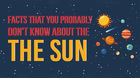Absolutely Amazing And Awesome Facts About The Sun Infographic