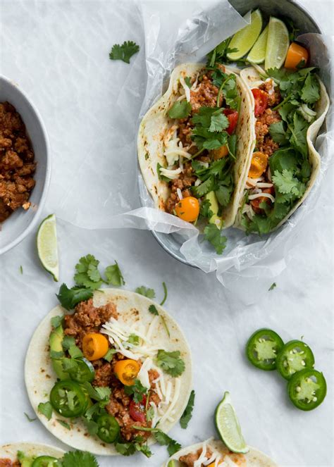 Easy Turkey Tacos With A Slow Cooker Option Ambitious Kitchen