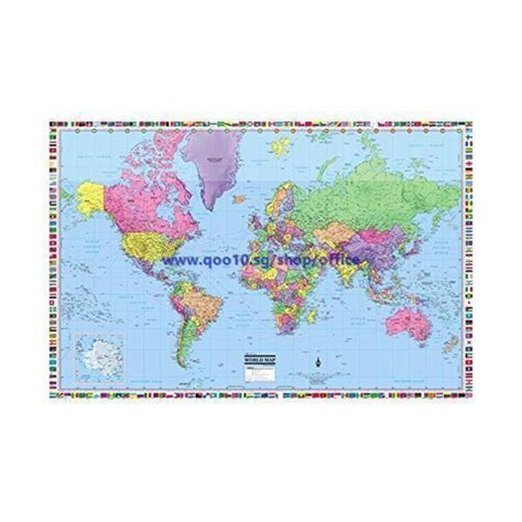 Qoo10 Cool Owl Maps Cool Owl Maps World Wall Map Poster 36x24 Rolled