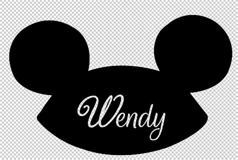 Personalized Mickey Mouse Ear Hat Vinyl Decal By Wibblywobblythings On