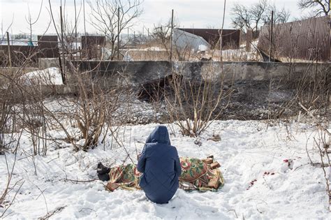 Residents Take Cover As Ukraine Border Battles Reignite Conflict The