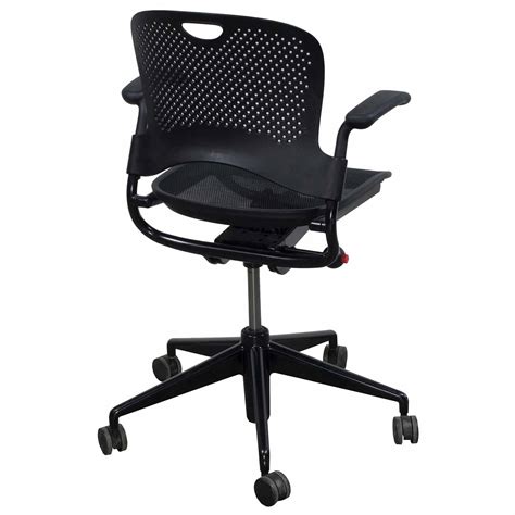 Enhanced specifically for gamers' needs, the embody gaming chair is engineered to encourage movement, support a range of postures (from active and upright to reclined and relaxed), eliminate pressure buildup, and even keep you cool with an extra layer of. Herman Miller Caper Used XR Multipurpose Chair with FLEXNET, Black - National Office Interiors ...