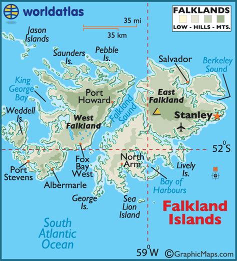 Falkland Islands Maps And Facts Falkland Islands Island Map Island