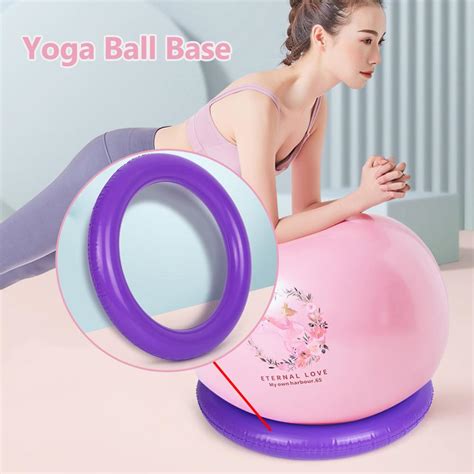 42cm Yoga Ball Base Fitness Balance Ball Ring Thick Explosion Proof