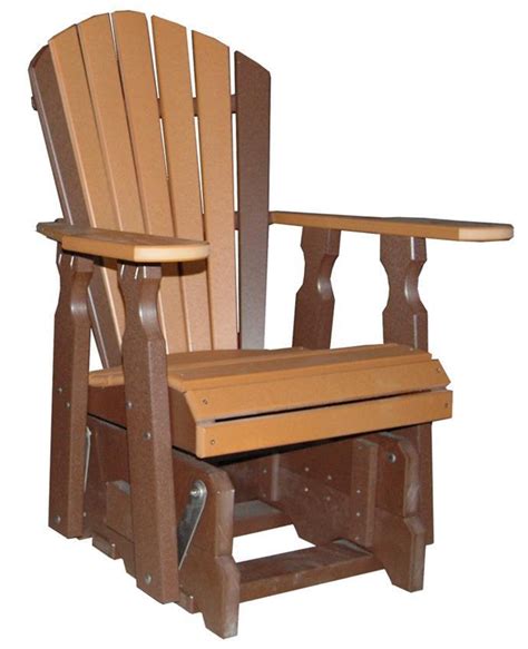 Seaside 22 Inch Poly Glider Chair From Dutchcrafters Amish Furniture
