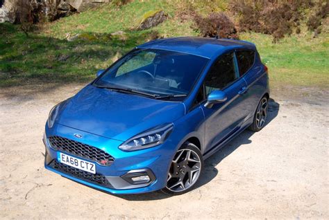 2019 Ford Fiesta St Blue Front High Review Roadtest Driving Torque