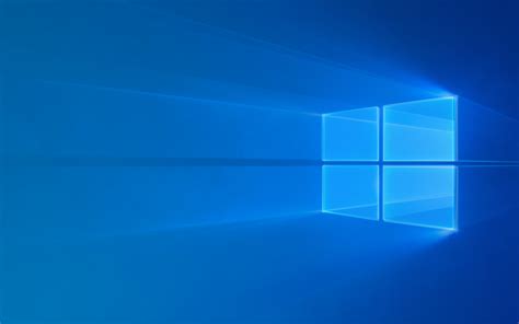 Windows 10 Wallpaper 4k Windows Logo Glossy Blue Background