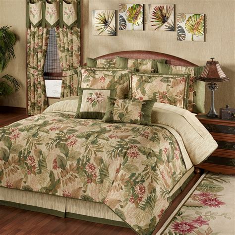 Tropical Haven Comforter Bedding Tropical Bedrooms Bed Comforters