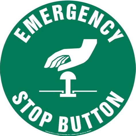 Emergency Stop Button Symbol Sign Pvc Safety Signs Images