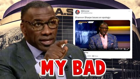 Shannon Sharpe Apologizes For The Heated Exchange Between Himself And Tee