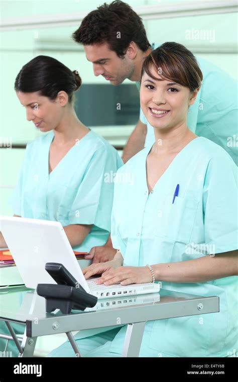 Administrative Work In Hospital Stock Photo Alamy