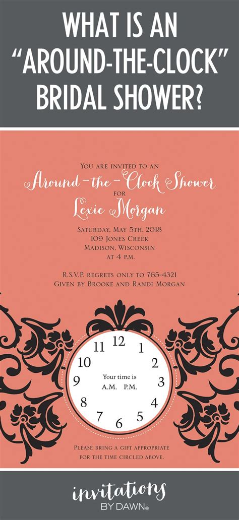 what is an around the clock bridal shower couples bridal shower couples bridal shower