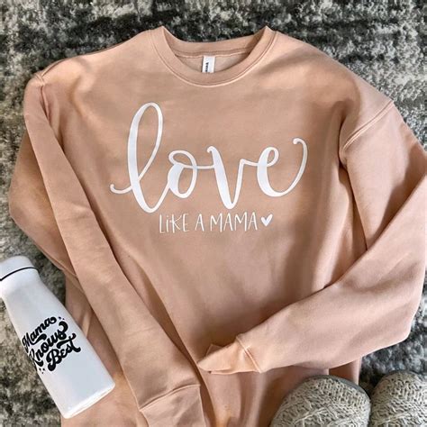 Love Like A Mama Crewneck Sweatshirt Designtwentyfive Expecting Baby