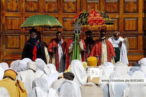 Ethiopian Orthodox Christianity Blessing From Priests And Bishop With