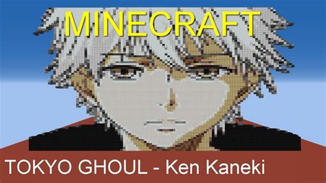 Minecraft Tokyo Ghoul Ken Kaneki ║ Speed Build ║ Pixel Art ║ Time