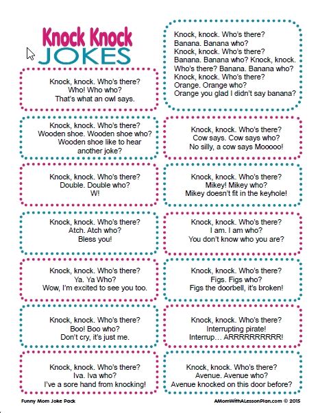 Knock Knock Jokes For Kids Funny Jokes For Kids Jokes For Kids