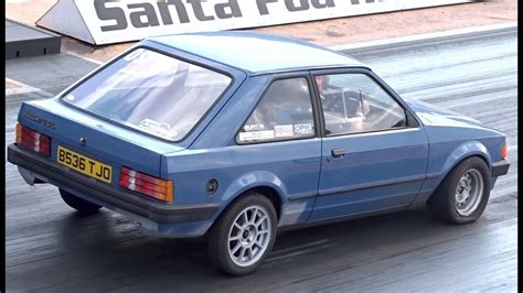 Zetec Turbo Powered Mk3 Escort 14 Mile 1203 118mph Youtube