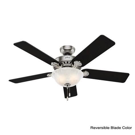 •to reduce the risk of personal injury, install this light fixture only on hunter® fan types a through z. Hunter Pro's Best Ceiling Fan, 52in, Brushed Nickel ...