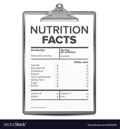 Standard nutrition label with extra fields for misc. Blank Nutrition Facts Label Template Word Doc : Nutrition ...