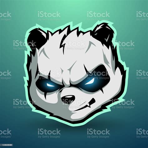 Angry Panda Cartoon Head Illustration Stock Illustration Download