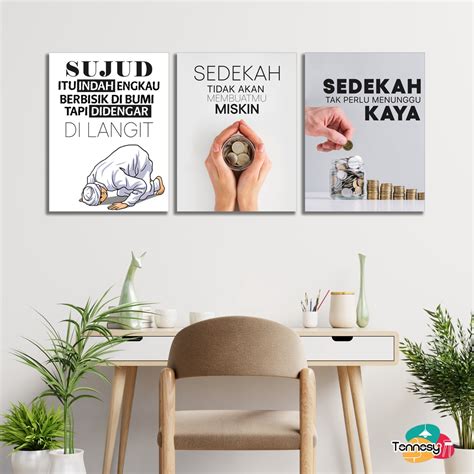 Jual Hiasan Dinding Quote Inspirasi Motivasi Islami 15x20 Cmwall Decor Pajangan Kayu Dekorasi