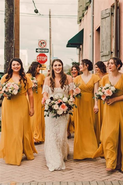 15 Yellow Bridesmaid Dresses For Bright Celebration Wedding Dresses