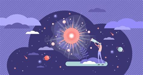 The Big Bang Theory Birth Of The Universe Diagrams Stock Illustration