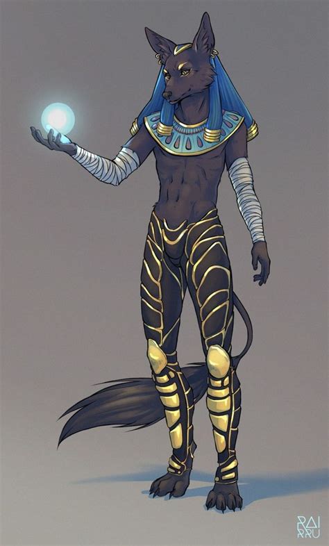 Pin by 리아님 on Anubis Egyptian character design Furry art Anthro furry
