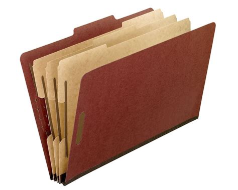 Pendaflex Classification Folders 8 Sections Legal Brick Red