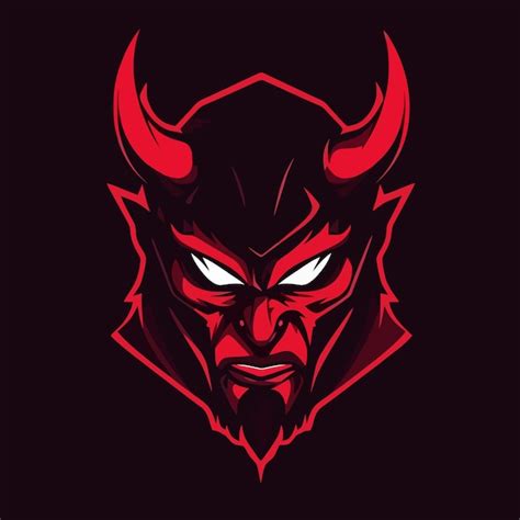 Premium Vector Red Angry Devil Face Gaming Mascot Logo For Esport