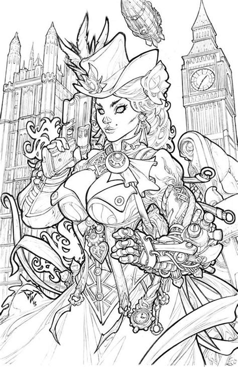 See more ideas about steampunk coloring, coloring dark gothic | colorish: London Steampunk by pant on DeviantArt | Coloring pages ...