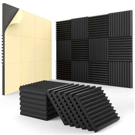 Buy 12 Pack Acoustic Panels Self Adhesive 1 X 12 X 12 Quick