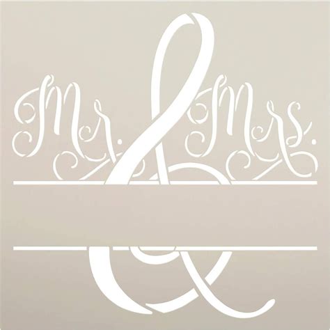 Mr And Mrs Stencil By Studior12 Diy Wedding Home Decor T Personal