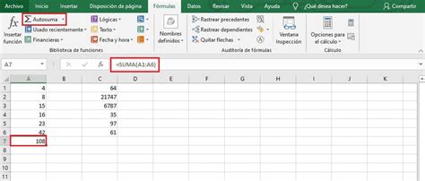Cómo sumar celdas columnas y filas en Excel Weblonia