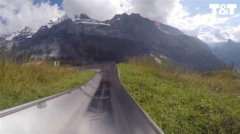 Amazing Alpine Slide Down Alps Youtube